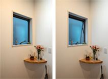 海風通るさわやかな家 エコガラスS（※）で明るく快適に-玄関窓