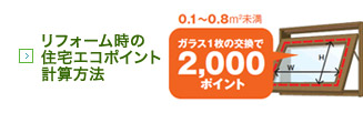 リフォーム時の住宅エコポイント計算方法