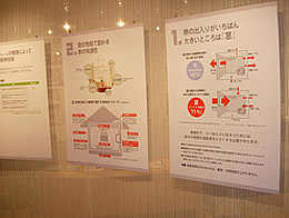 住宅の省エネにおける窓の重要性をパネルで説明しました。