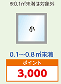 小：ポイント3000